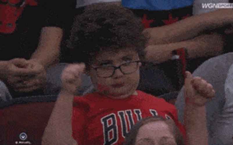 Nba Chicago Bulls Fan Thumbs Up Kid GIF