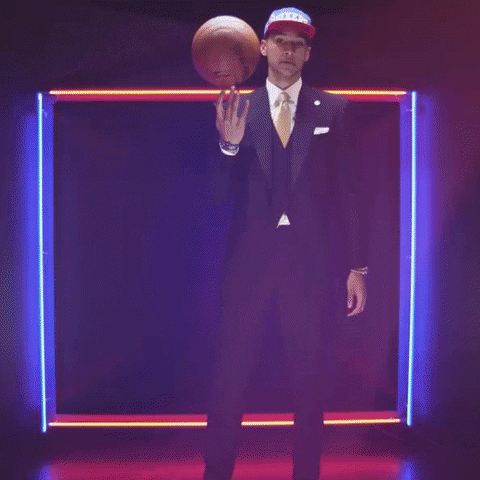 Nba Draft Candidate Spinning Ball GIF