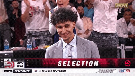 Nba Draft Happy Zaccharie Risacher GIF