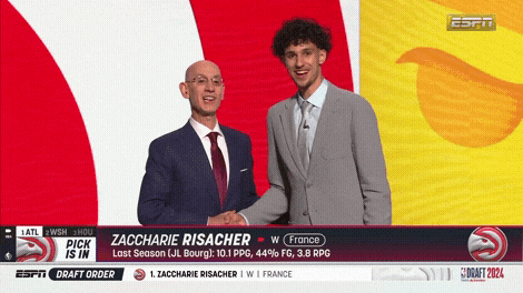 Nba Draft Zaccharie Risacher Shake Hands GIF
