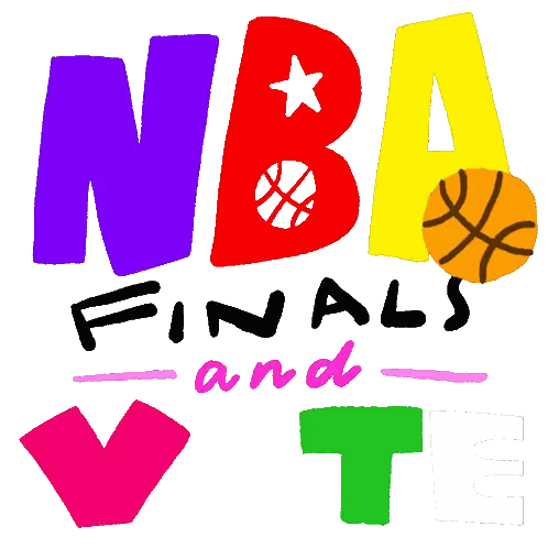 NBA Finals Logo with Basketball