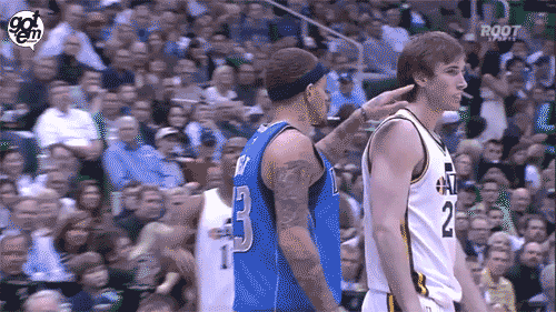 Nba Player Annoyed Delonte Poke Hayward GIF