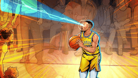 Nba Playoffs Animated Steph Curry GIF