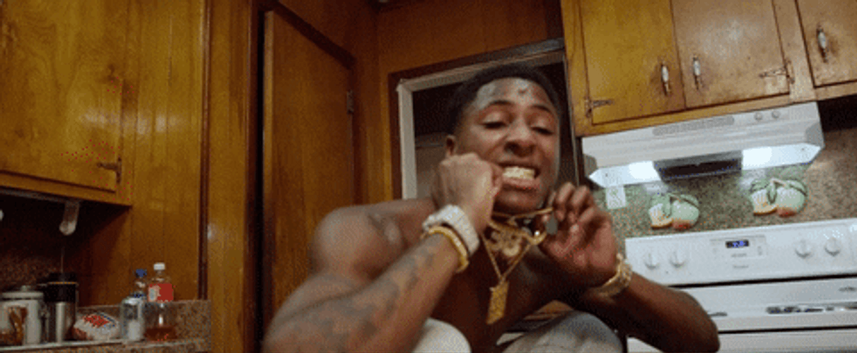Nba Youngboy Gold Chains GIF