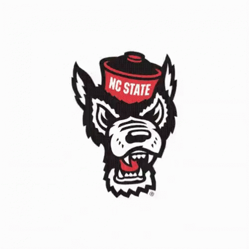 NC State Black And White Monkey With Megaphone GIF