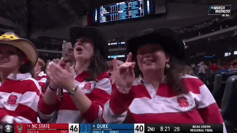 Nc State Fan Wearing Cowboy Hat GIF