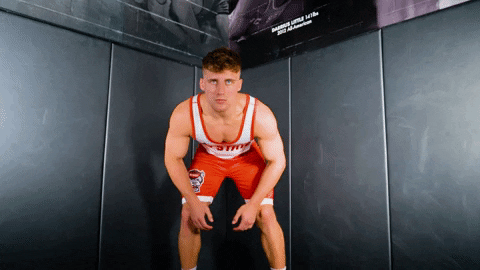Nc State Player Bending Over For Pose GIF