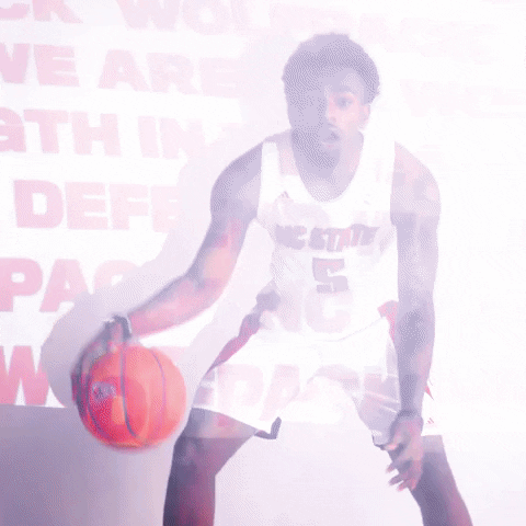 Nc State Player Dribbling The Ball GIF