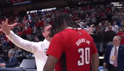 Nc State Wolfpack Burns Jr Push Man Away GIF