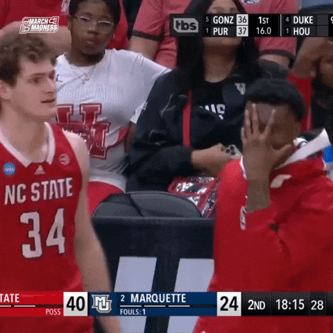 Nc State Wolfpack Men's Basketball Playing GIF