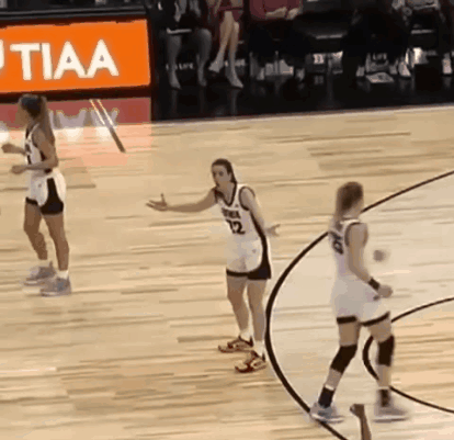 Ncaa Caitlin Clark Playing On Court GIF