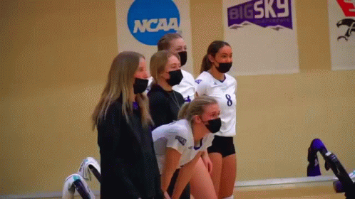 Ncaa Lady Players Ready To Play GIF