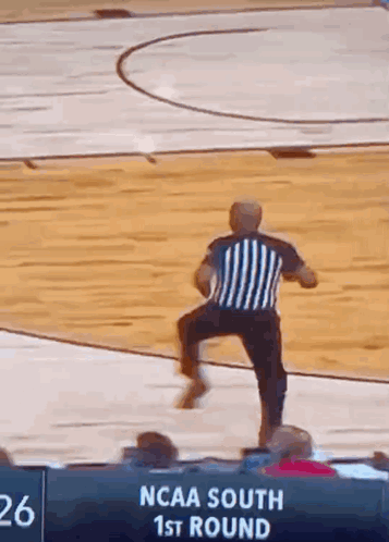 Ncaa Referee Running In The Court GIF