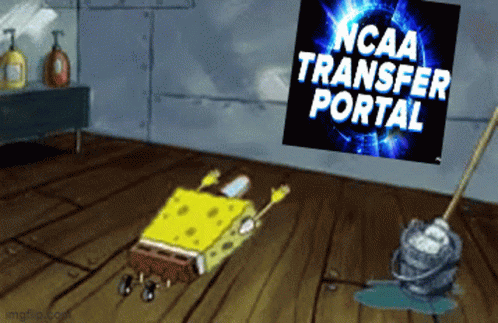 Ncaa Transfer Portal Spongebob Bow Head GIF