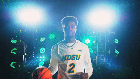 Ndsu Basketball Player Juggling Ball GIF