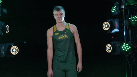 Ndsu Basketball Player Pointing GIF