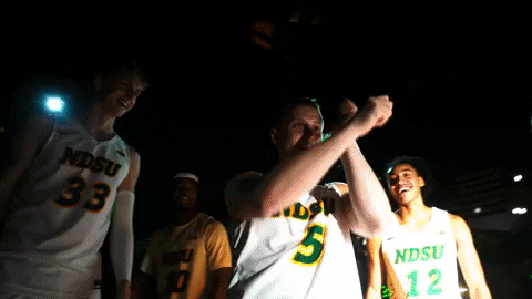 Ndsu Basketball Players Partying GIF