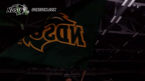 Ndsu Bison Flag Wave GIF