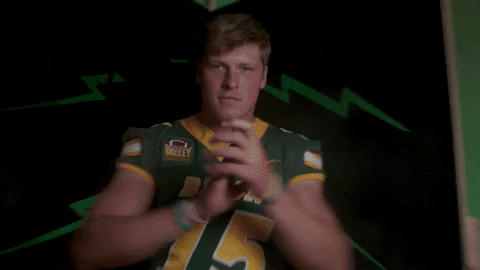 Ndsu Football Player Flexing Muscles Biceps GIF