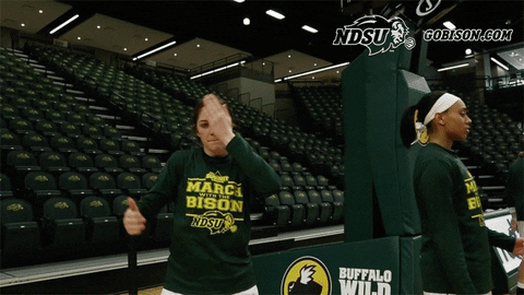 Ndsu Girl Basketball Player Hands Moving GIF