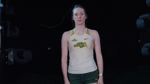 Ndsu Softball Player Pointing Smoking GIF