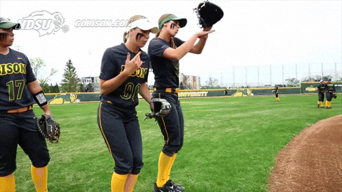 Ndsu Softball Players Dancing GIF
