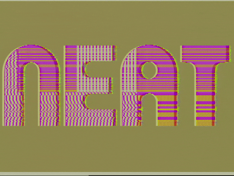 Neat Changing Color Yellow And Pink GIF