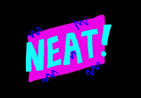 Neat Neon Purple Sign GIF