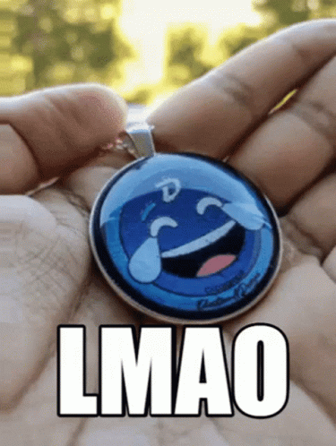 Necklace With Laughing Emoji Lmao GIF