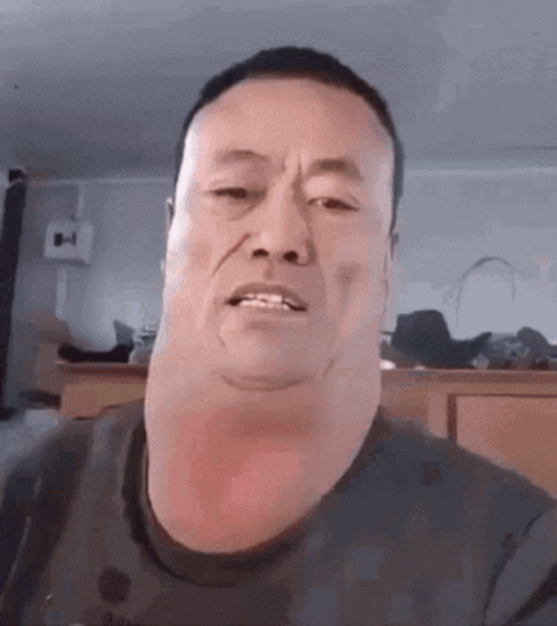 Neckman Chinese Talking While Running GIF