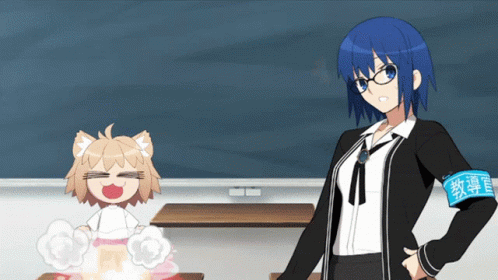 Neco Arc Blasting Off To The Sky GIF