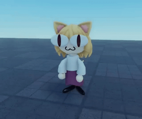 Neco Arc Doing Gangnam Style Dance GIF