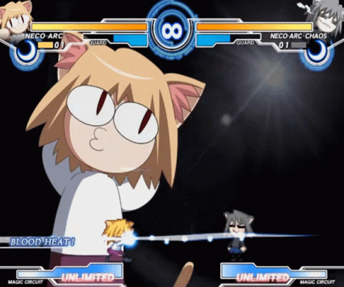 Neco Arc In A Video Game GIF