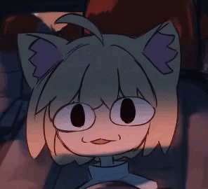 Neco Arc Moving Her Ears While Driving GIF