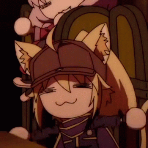 Neco Arc Waving With Both Paws GIF