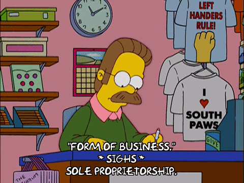 Ned Flanders Left Handed Shop GIF