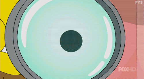 Ned Flanders Microscope GIF