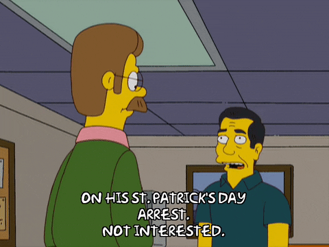 Ned Flanders Not Interested GIF