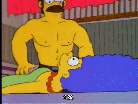 Ned Flanders On Top Of You GIF
