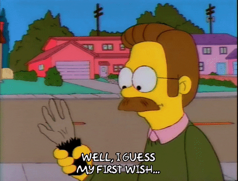 Ned Flanders Well I Guess My First Wish GIF