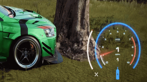 Need For Speed Heat Crashing Car GIF