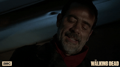 Negan Happy Satisfied Confident Look GIF