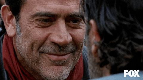 Negan Laughs At Rick GIF