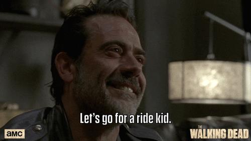 Negan Let's Go For A Ride Kid GIF