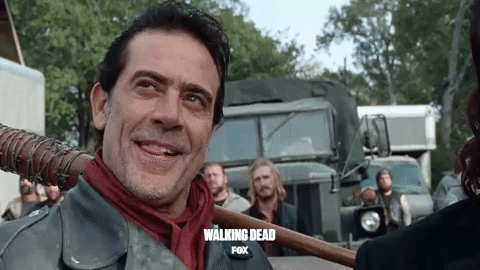 Negan Licking Lips GIF