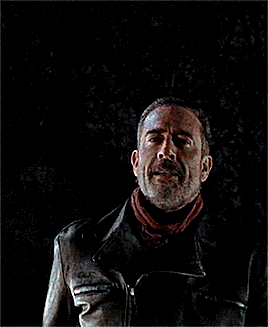 Negan Pointing With Bat GIF