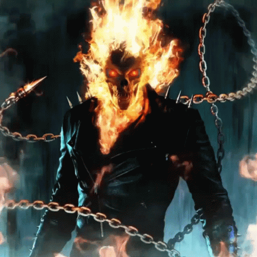 Negative Ghost Rider GIF