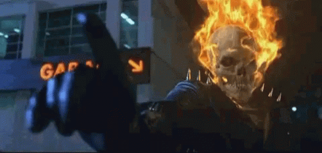 Negative Ghost Rider GIF