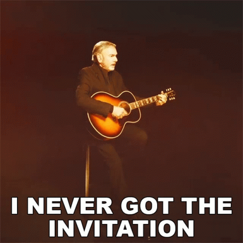 Neil Diamond Sing Invitation GIF