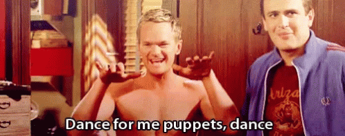 Neil Patrick Harris Dance For Me Puppets GIF